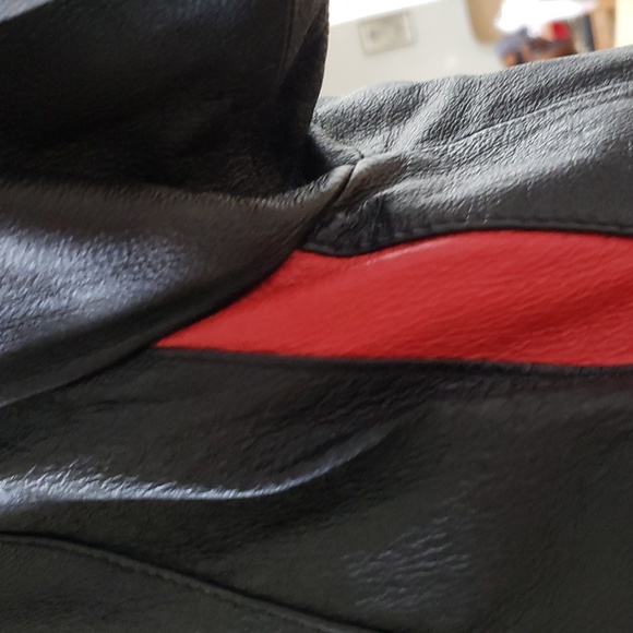 Phase2 Men's XL LEATHER, USA Flag Jacket - Picture 5 of 12